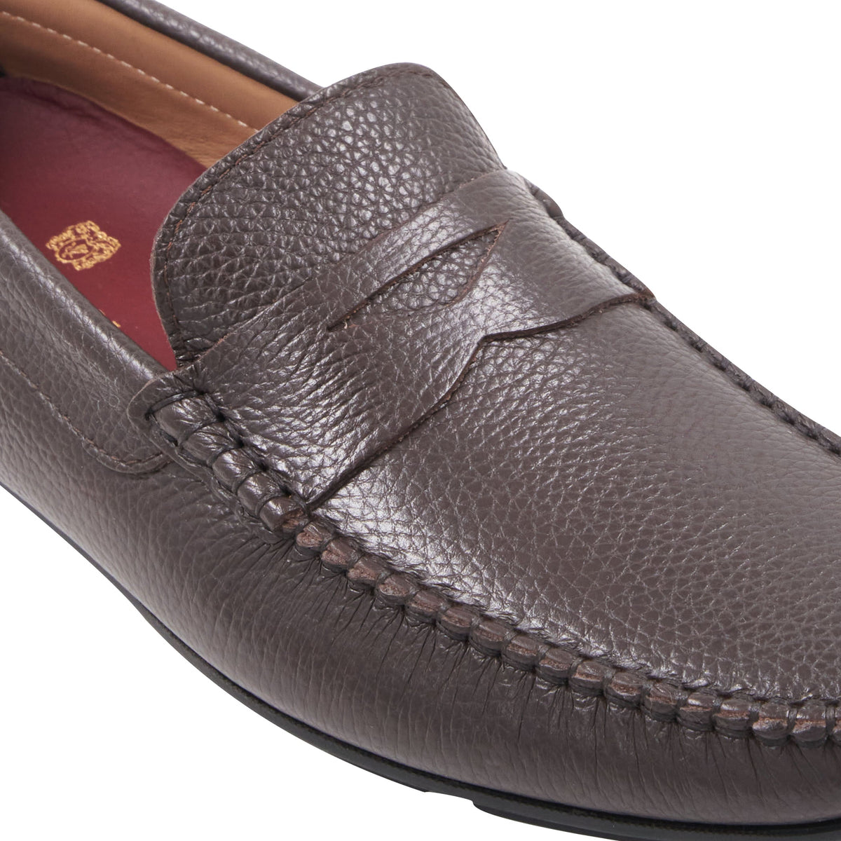 Bruno Magli Men Taranto Brown Tumbled Dark Brown