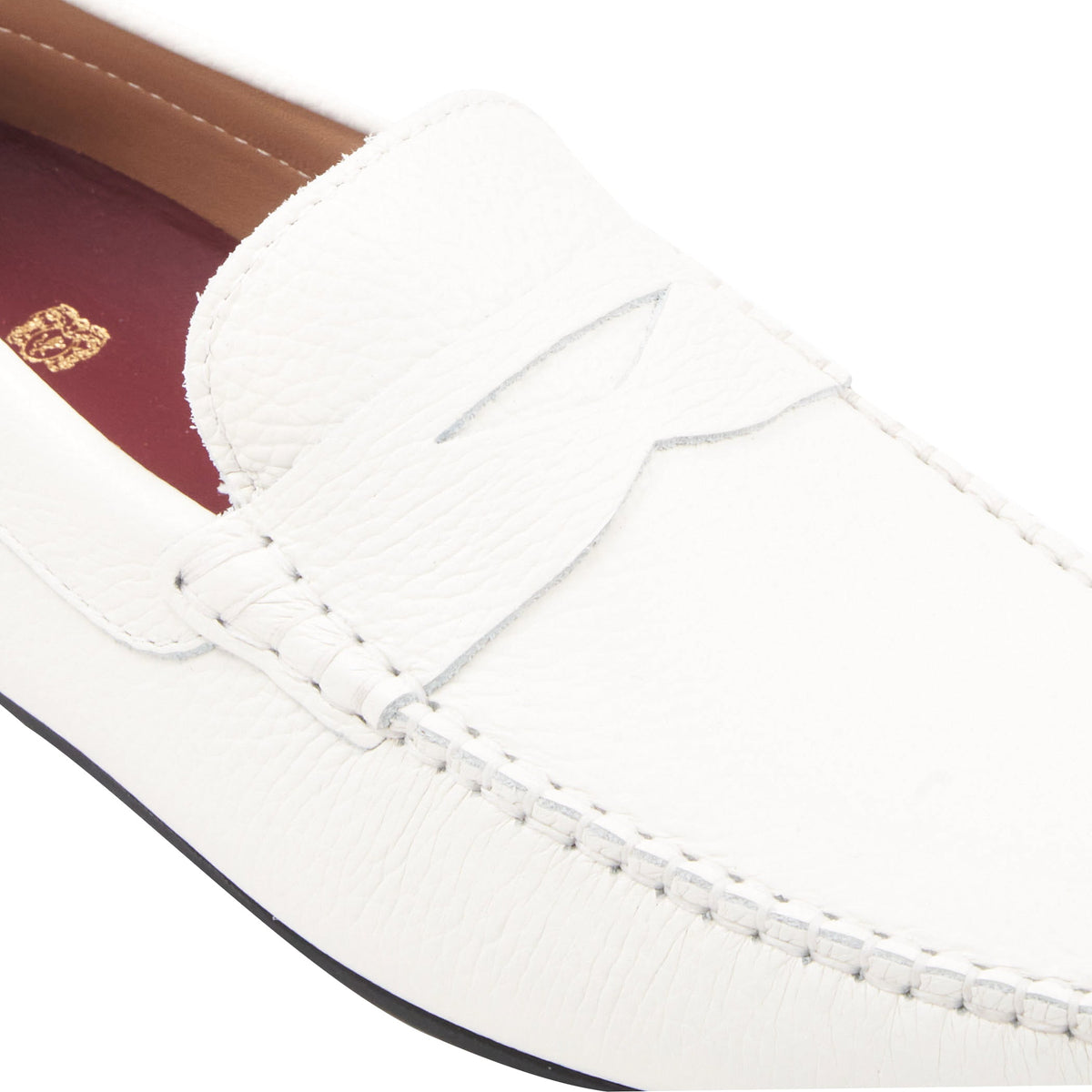 Bruno Magli Men Taranto Off White Pebbled Off White