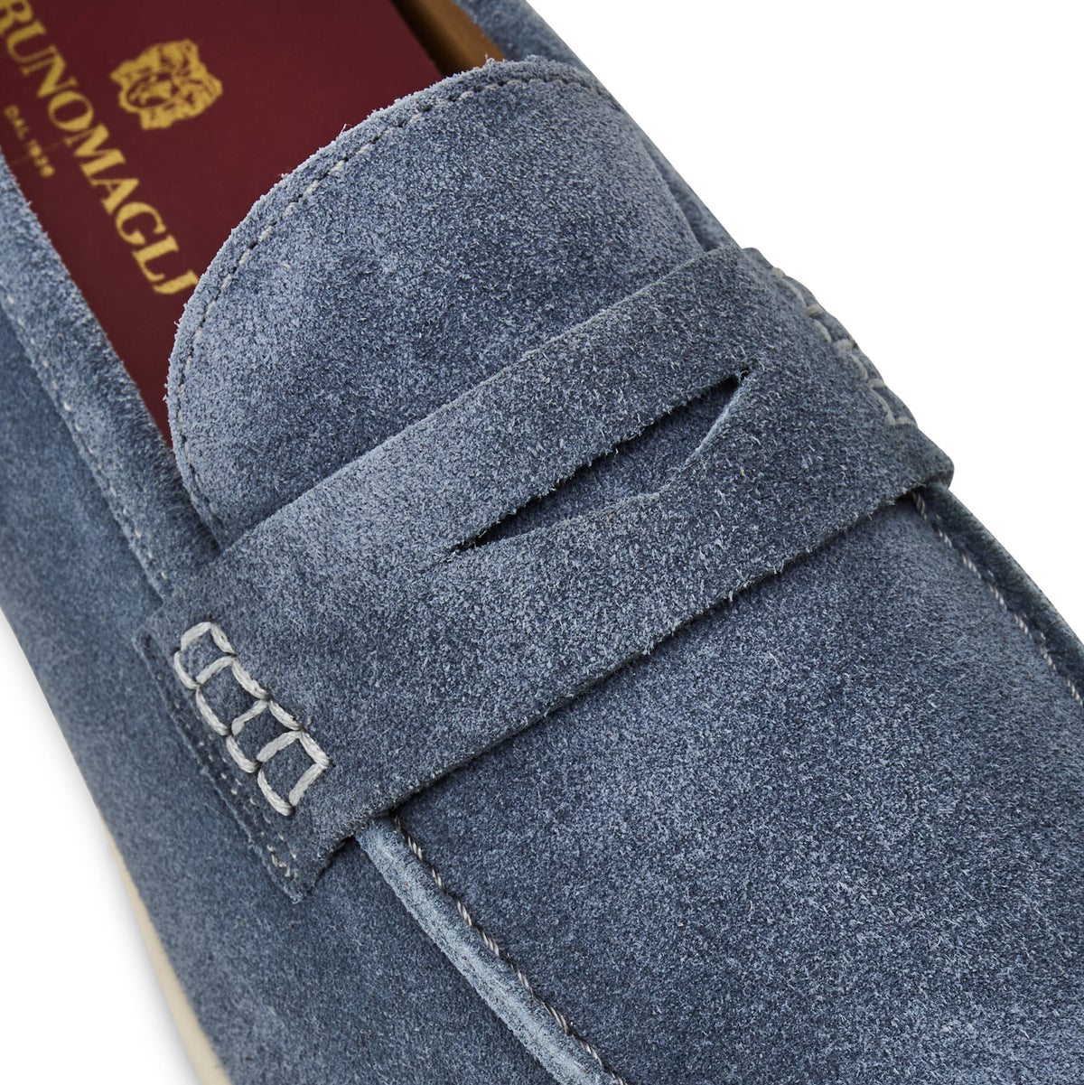 Bruno Magli Men PATRIZIO loafer Light Blue Suede