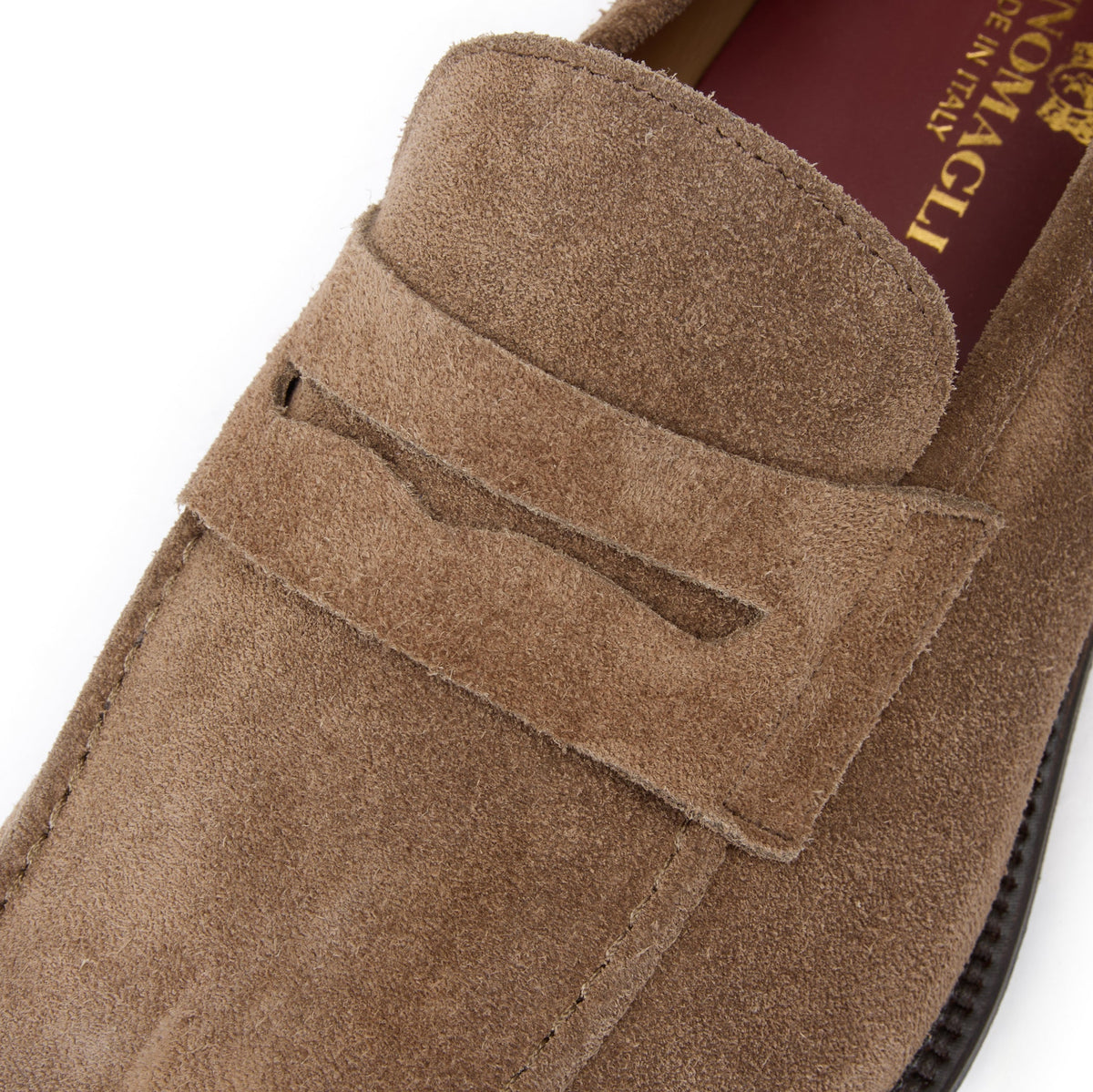 Bruno Magli Men DELFINO SLIP-ON LOAFER Taupe Suede