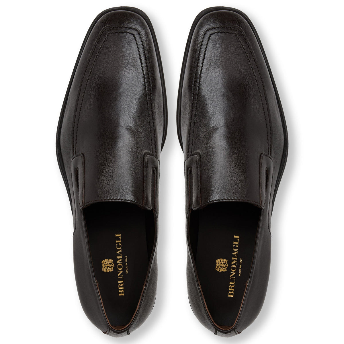 Bruno Magli Men Raging Slip-on Loafer Dark Brown