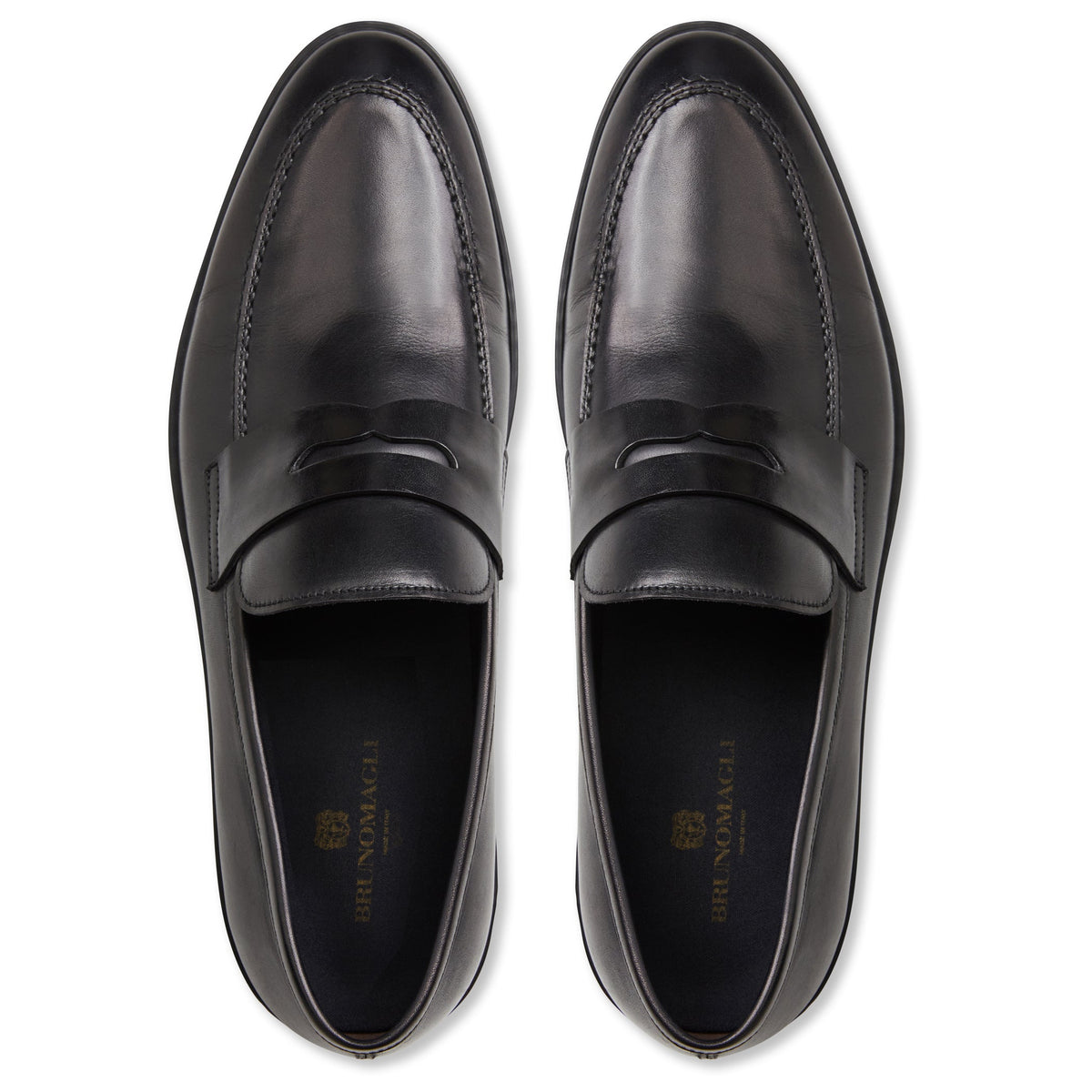 Bruno Magli Men Prato Slip On -Black Black Leather