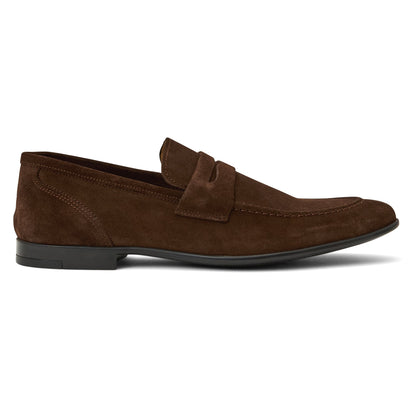 Bruno Magli Men Lastra Unlined Loafer Brown Suede
