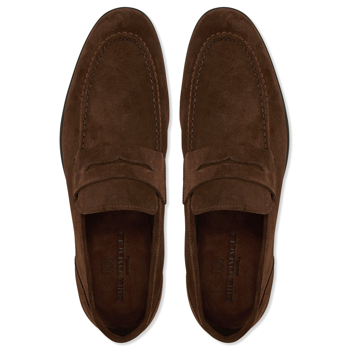 Bruno Magli Men Lastra Unlined Loafer Brown Suede