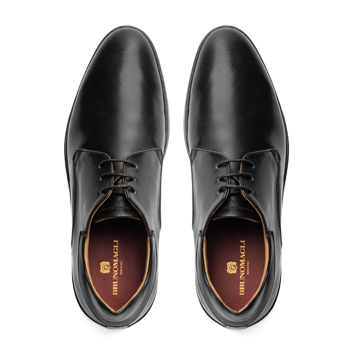 Bruno Magli Men Prato Hybrid Derby Black Leather