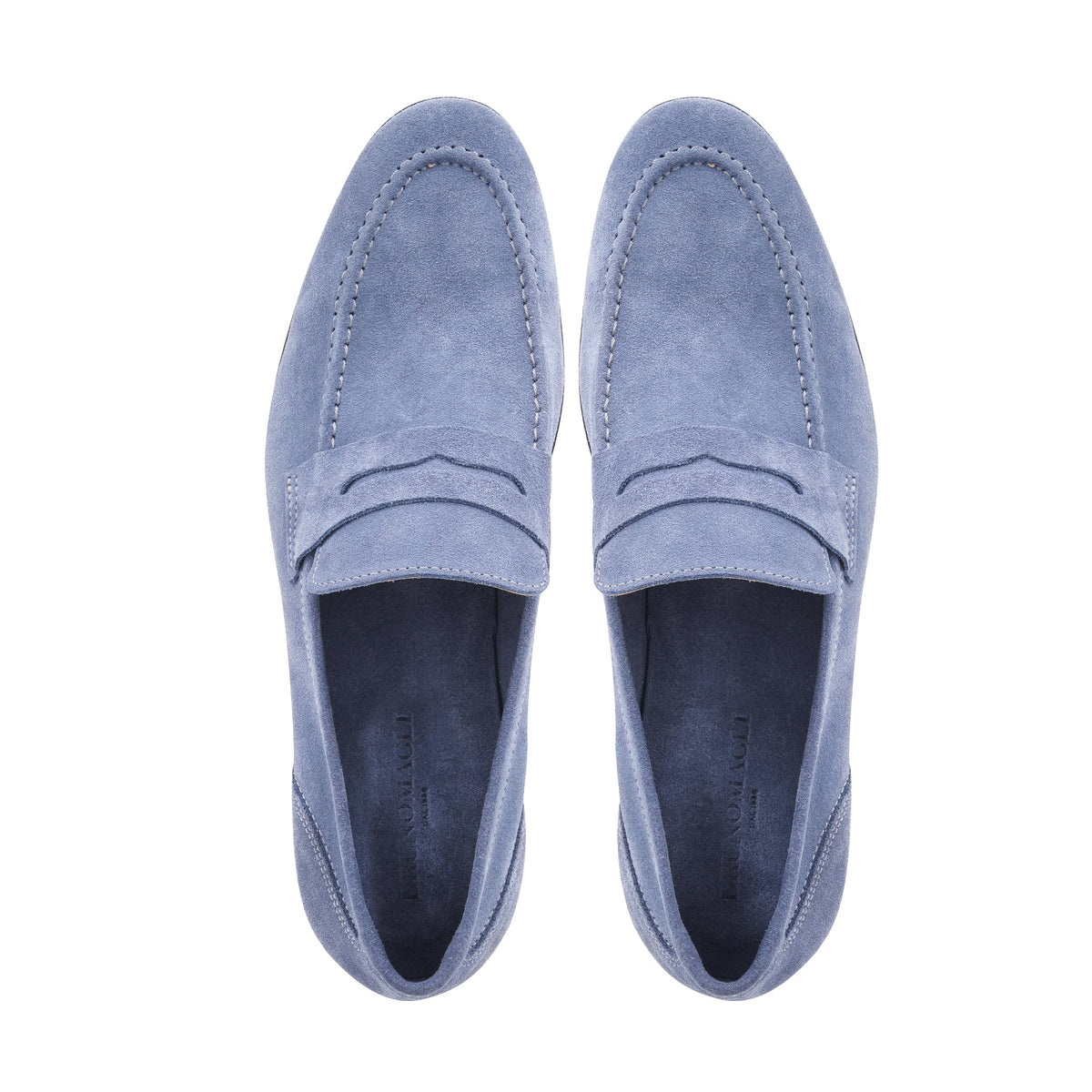 Bruno Magli Men Lastra Loafer Light Blue Suede