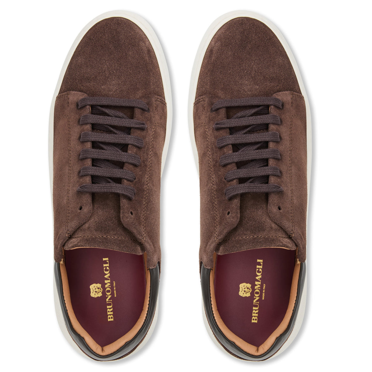 Bruno Magli Men Salvatore Sneaker Brown Suede