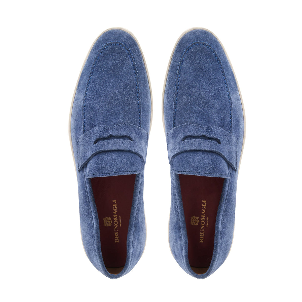 Bruno Magli Men Prato Blue Suede Blue Suede
