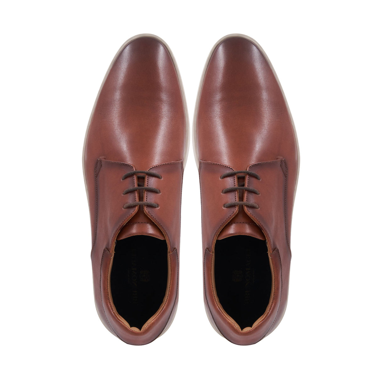 Bruno Magli Men Prato Lace Up Cognac Cognac Leather