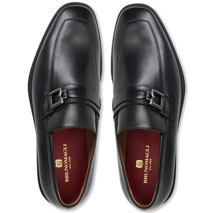 Bruno Magli Men RAGING SIDE BIT LOAFER Black Calf