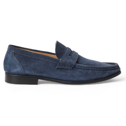 Bruno Magli Men LOMBARDO LOAFER Navy Suede
