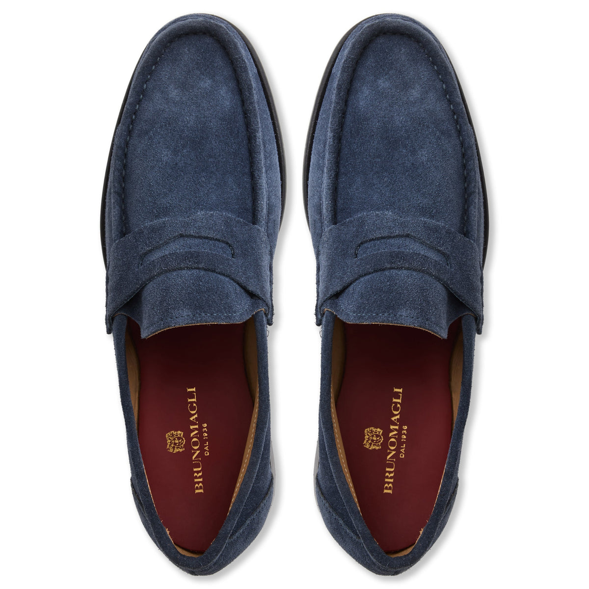 Bruno Magli Men LOMBARDO LOAFER Navy Suede