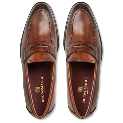 Bruno Magli Men Arden Braided loafer Cognac  YGroup:arden
