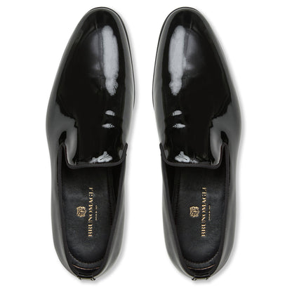 Bruno Magli Men Danilo A-Line Smoking Slipper Black Patent  YGroup_danilo