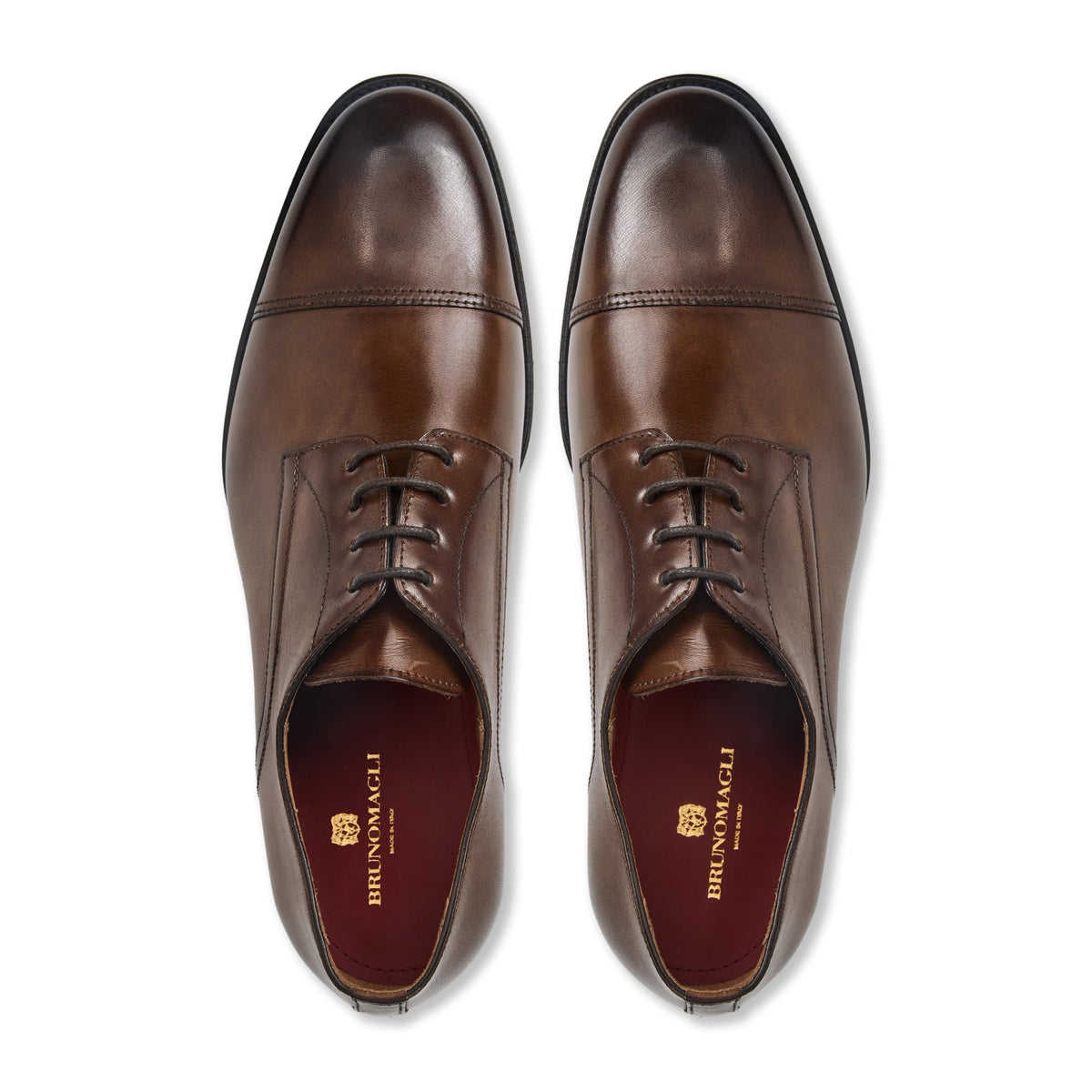 Bruno Magli Men BORGO OXFORD Brown Leather