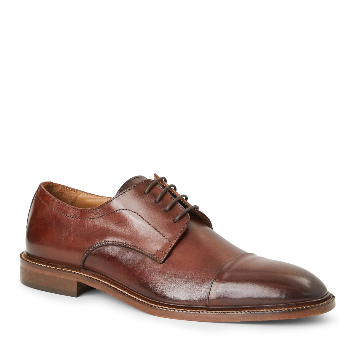 Bruno Magli Men Aydin Cap toe Derby Cognac Leather