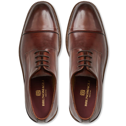 Bruno Magli Men Aydin Cap toe Derby Cognac Leather