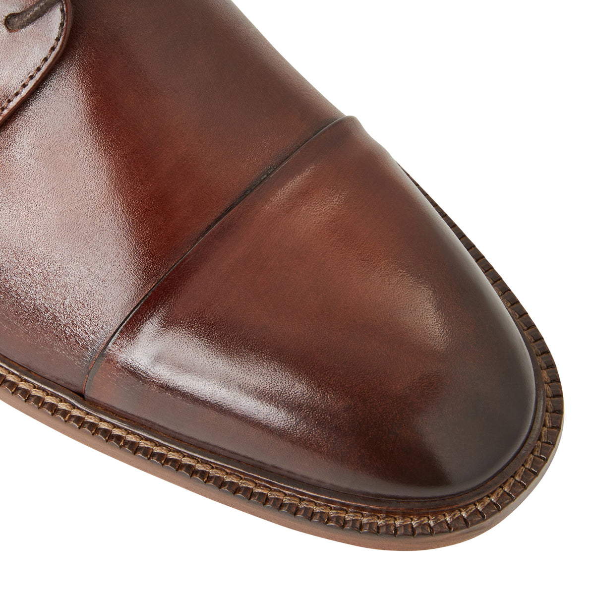 Bruno Magli Men Aydin Cap toe Derby Cognac Leather