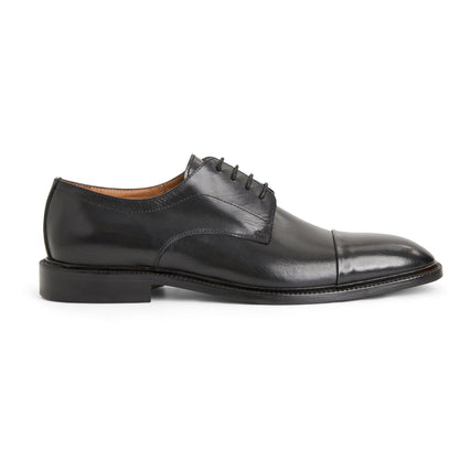 Bruno Magli Men Aydin Cap toe Derby Black Leather