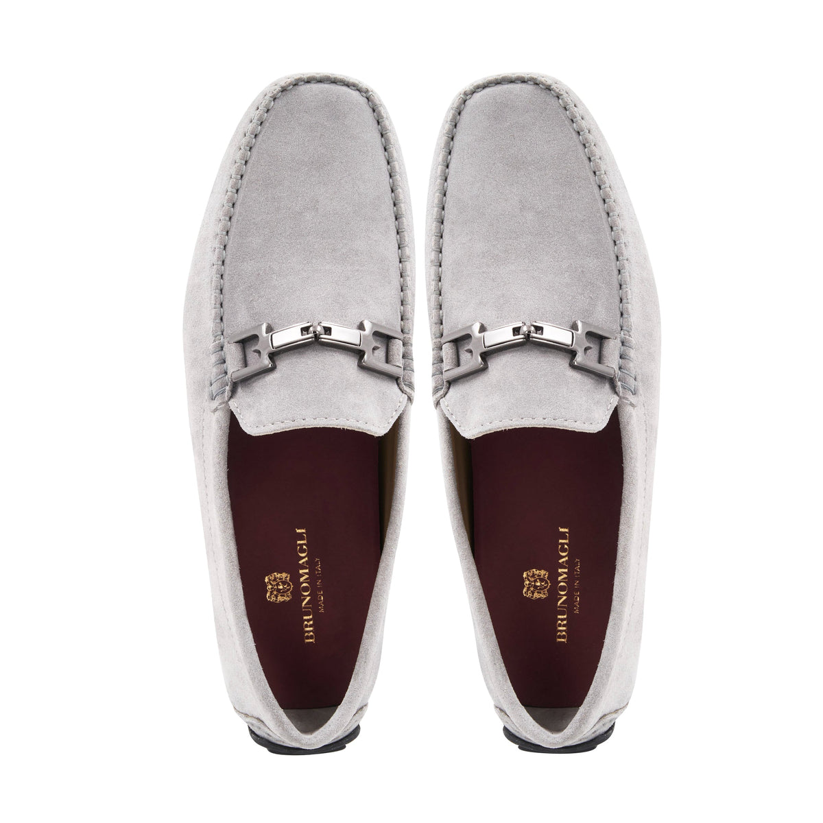 Bruno Magli Men Taso Light Grey Suede Light Grey