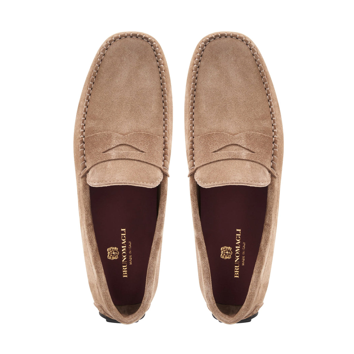 Bruno Magli Men Taranto Taupe Suede Taupe Suede