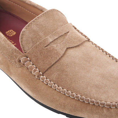 Bruno Magli Men Taranto Taupe Suede Taupe Suede