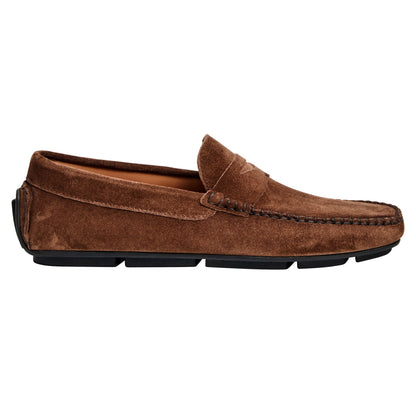Bruno Magli Men Taranto Driver Brown Suede