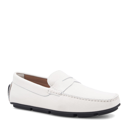 Bruno Magli Men Taranto Off White Pebbled Off White