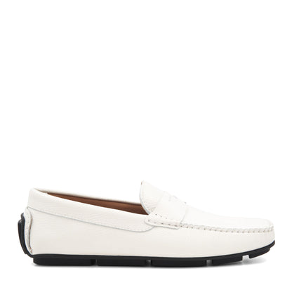 Bruno Magli Men Taranto Off White Pebbled Off White