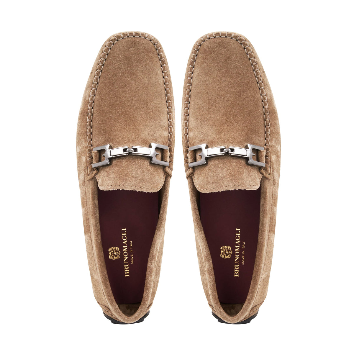 Bruno Magli Men Taso Taupe Suede Taupe Suede