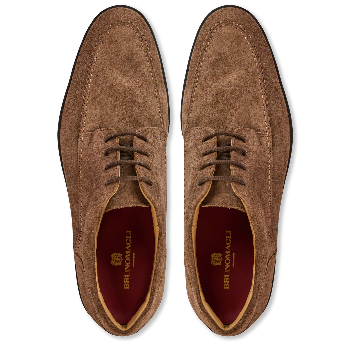 Bruno Magli Men Perseo Oxford Taupe Suede