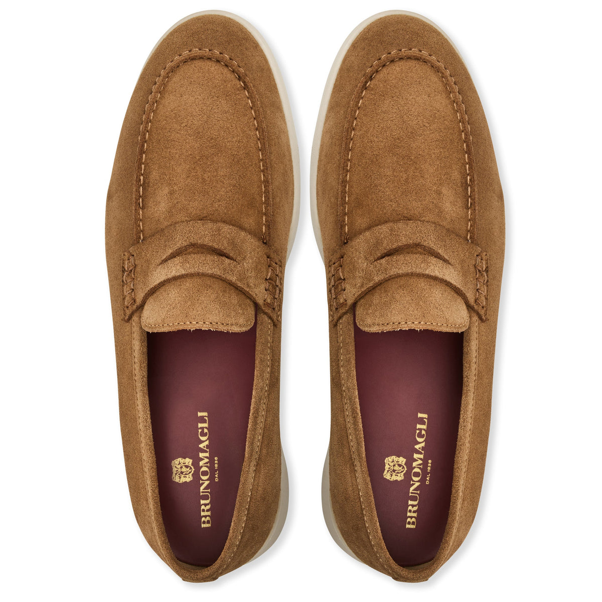 Bruno Magli Men PATRIZIO loafer Cognac Suede