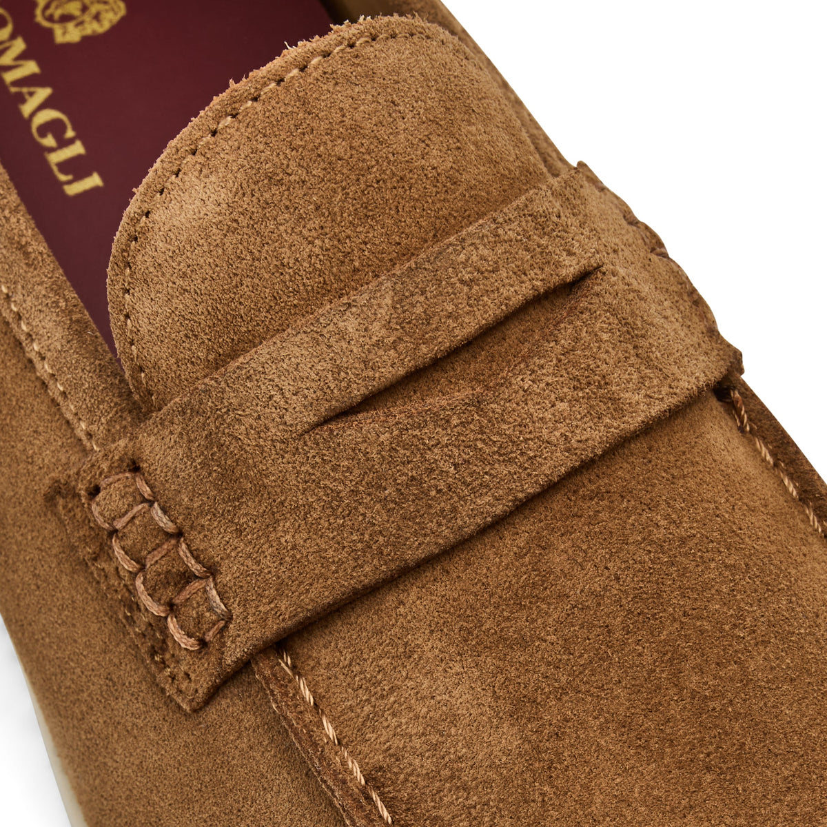 Bruno Magli Men PATRIZIO loafer Cognac Suede