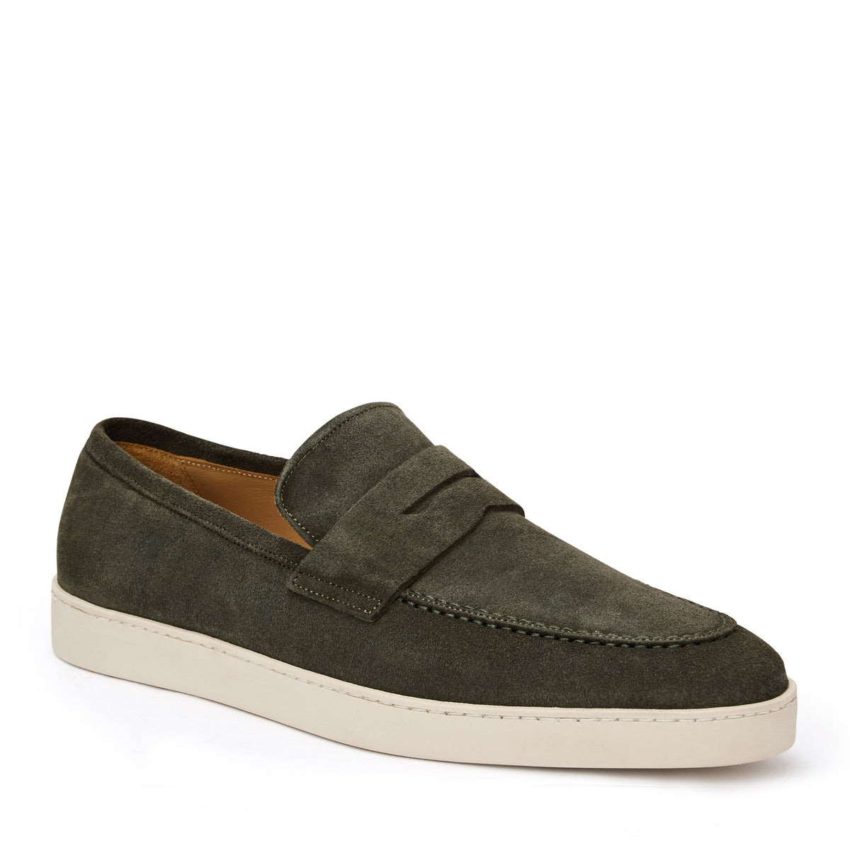 Bruno Magli Men Prato Slip-On Loafer Olive Suede