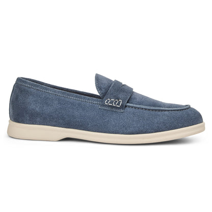 Bruno Magli Men PATRIZIO loafer Light Blue Suede