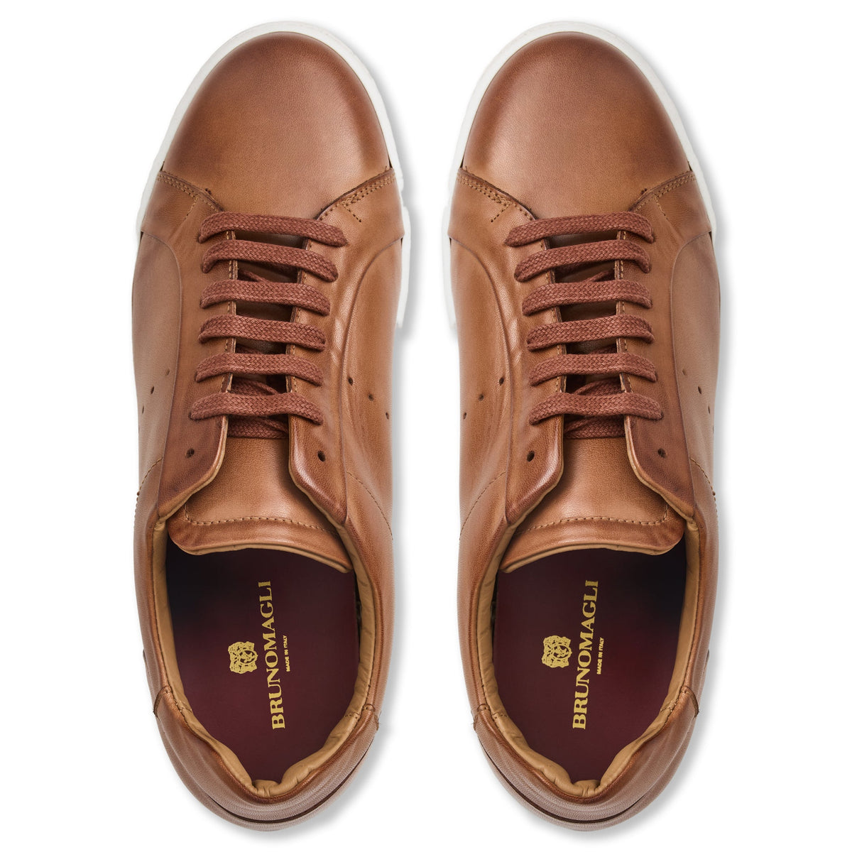Bruno Magli Men DAMIANO sneaker Cognac Leather