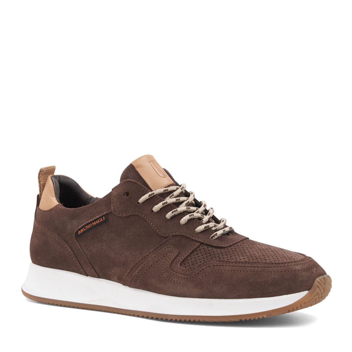 Bruno Magli Men Capri Sneaker Brown Suede