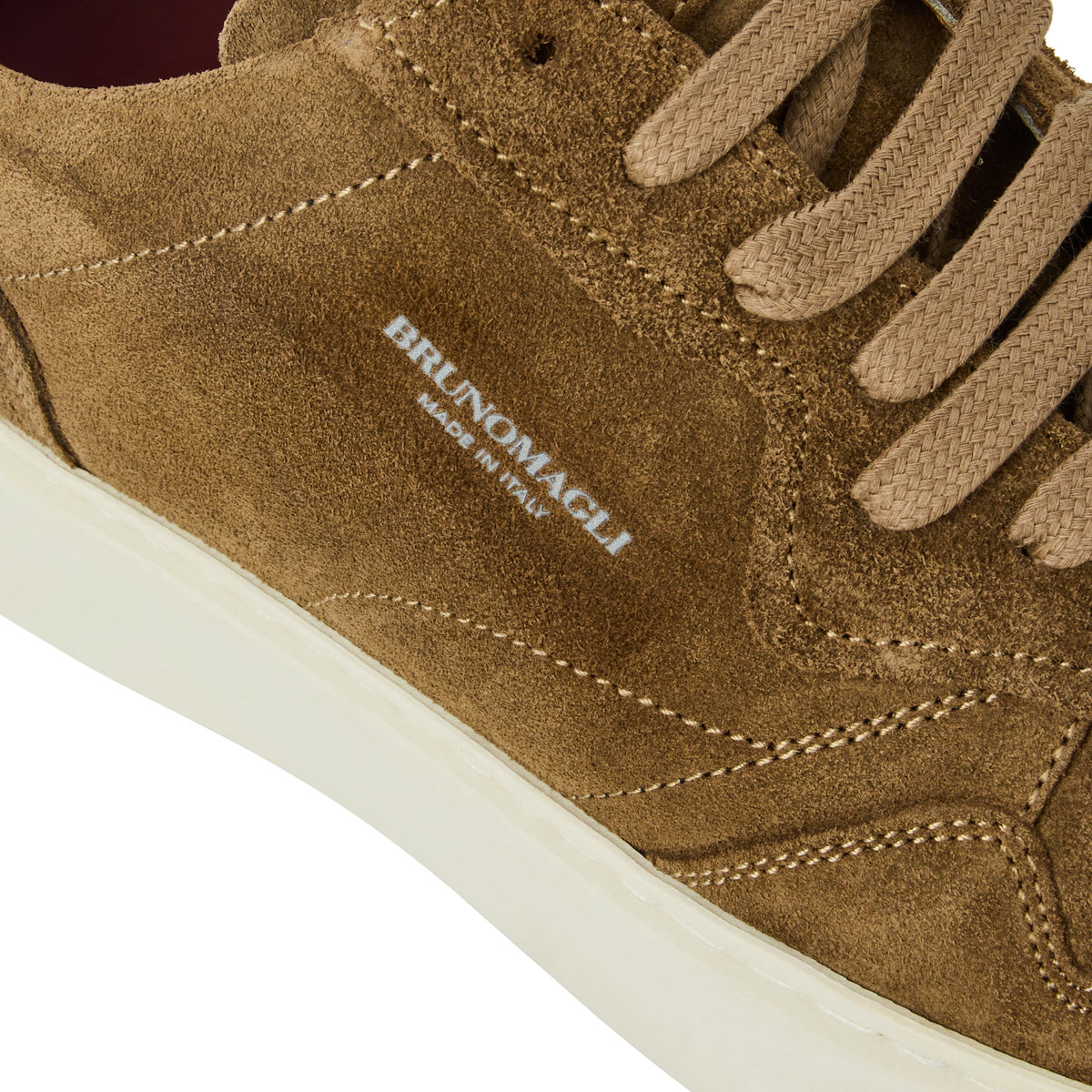 Bruno Magli Men Dezi Sneaker Taupe Suede