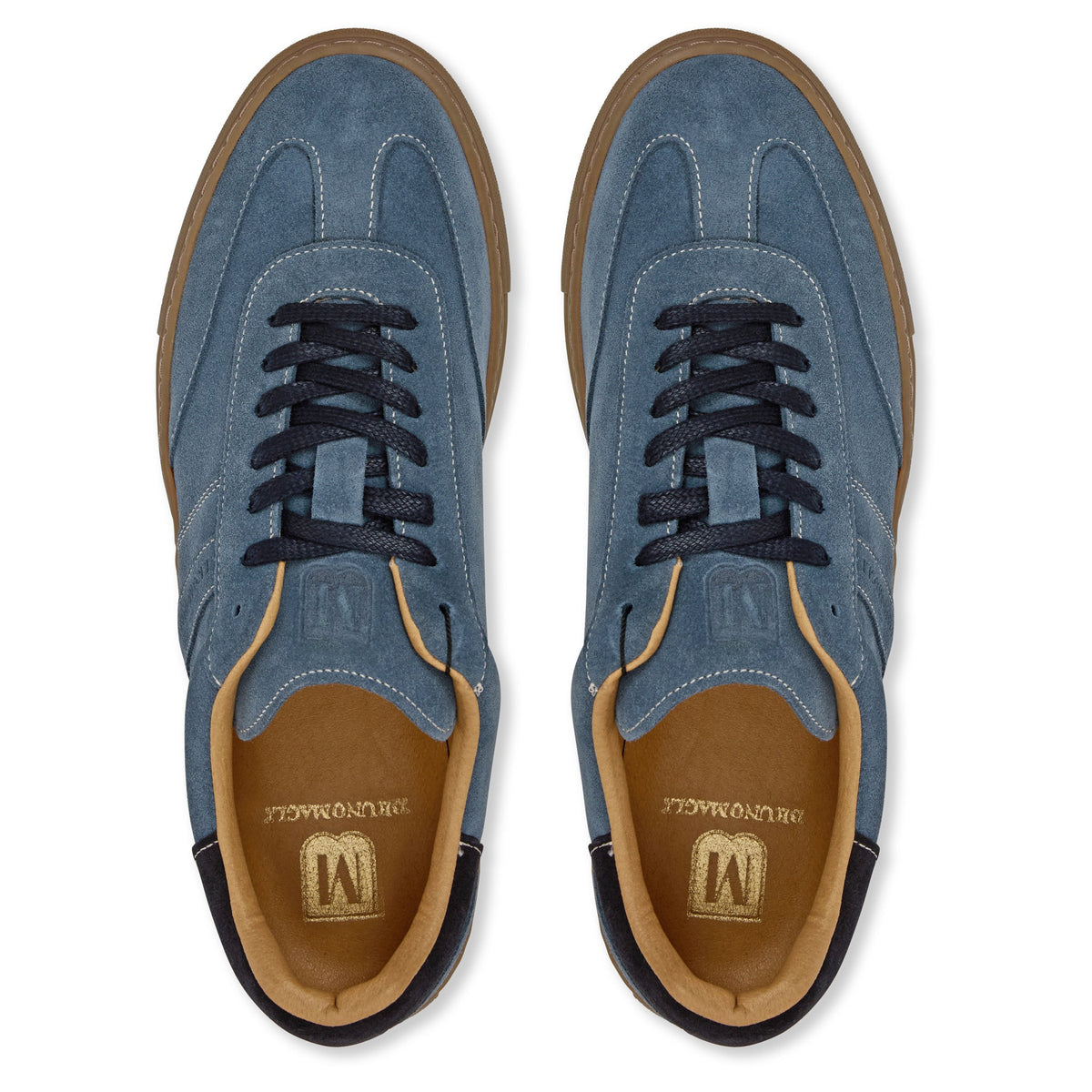 Bruno Magli Men Ryan sneaker Light Blue Suede