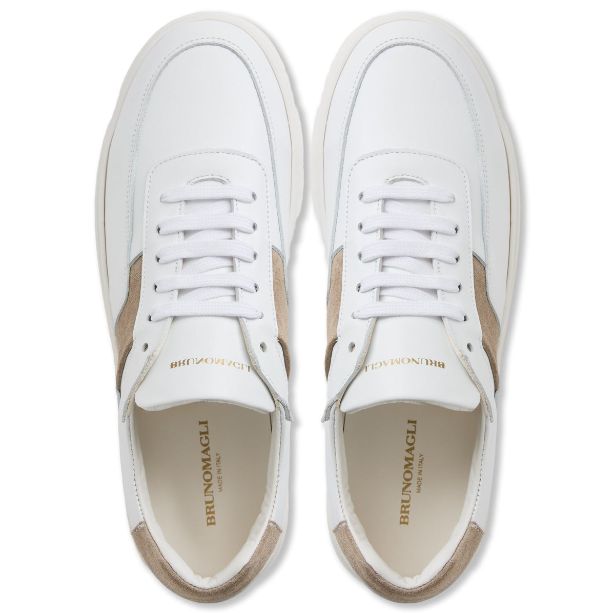 Bruno Magli Men Ponza White/Beige Suede White/Beige Suede