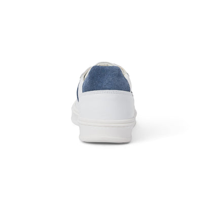 Bruno Magli Men Ponza White/Jeans Suede Navy Suede