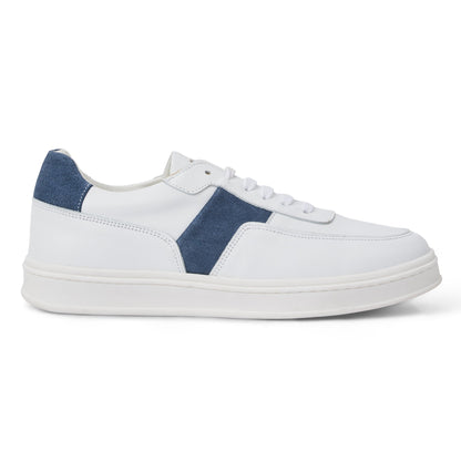 Bruno Magli Men Ponza White/Jeans Suede Navy Suede