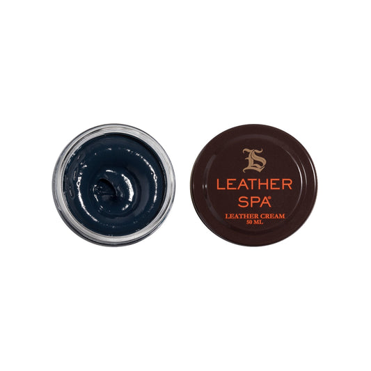 Bruno Magli Men Leather Spa Leather Cream - Navy Blue