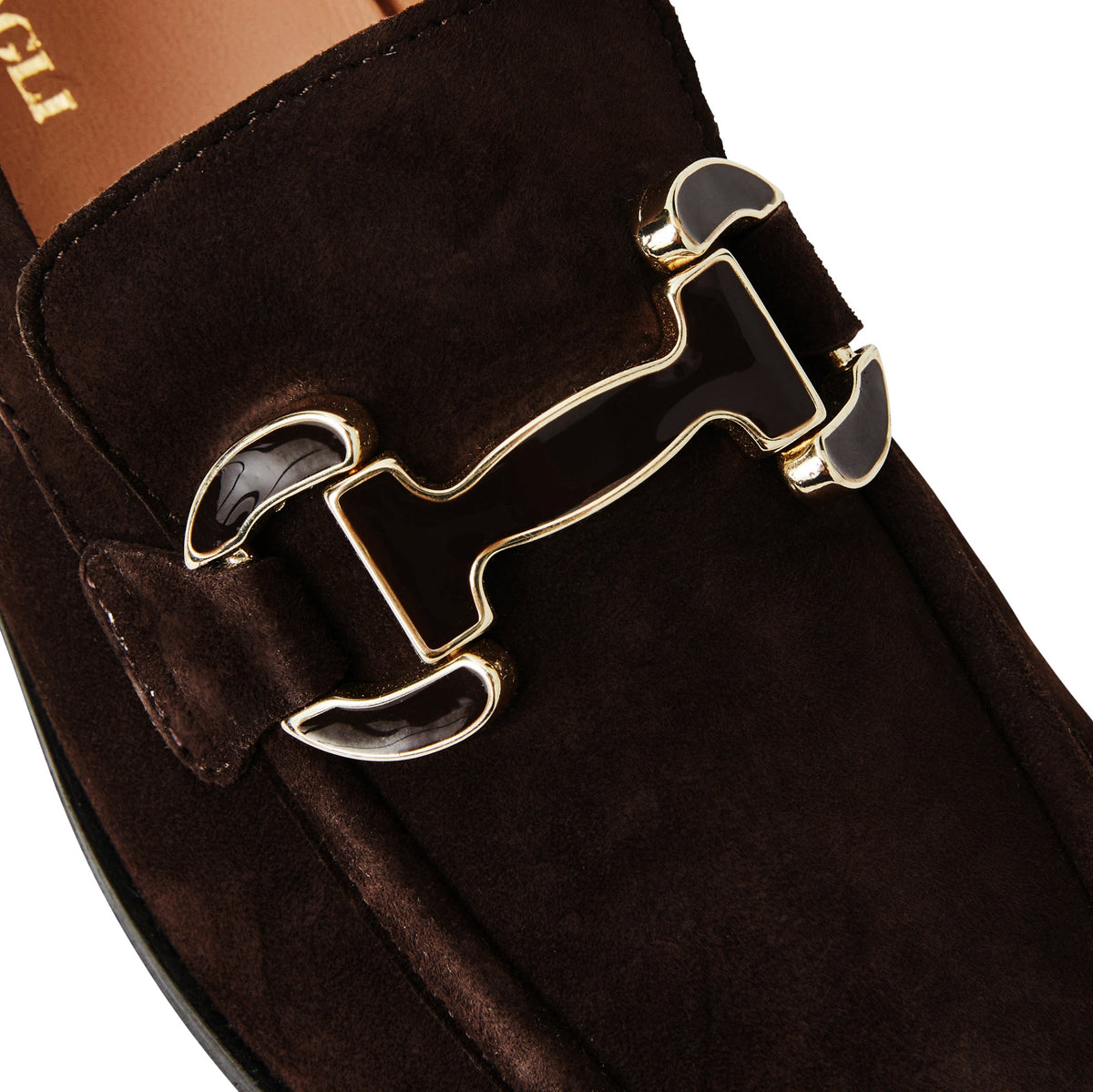 Bruno Magli Women Natalie Square Toe Loafer Brown Suede