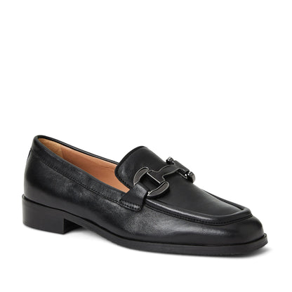Bruno Magli Women Natalie Square Toe Loafer Black