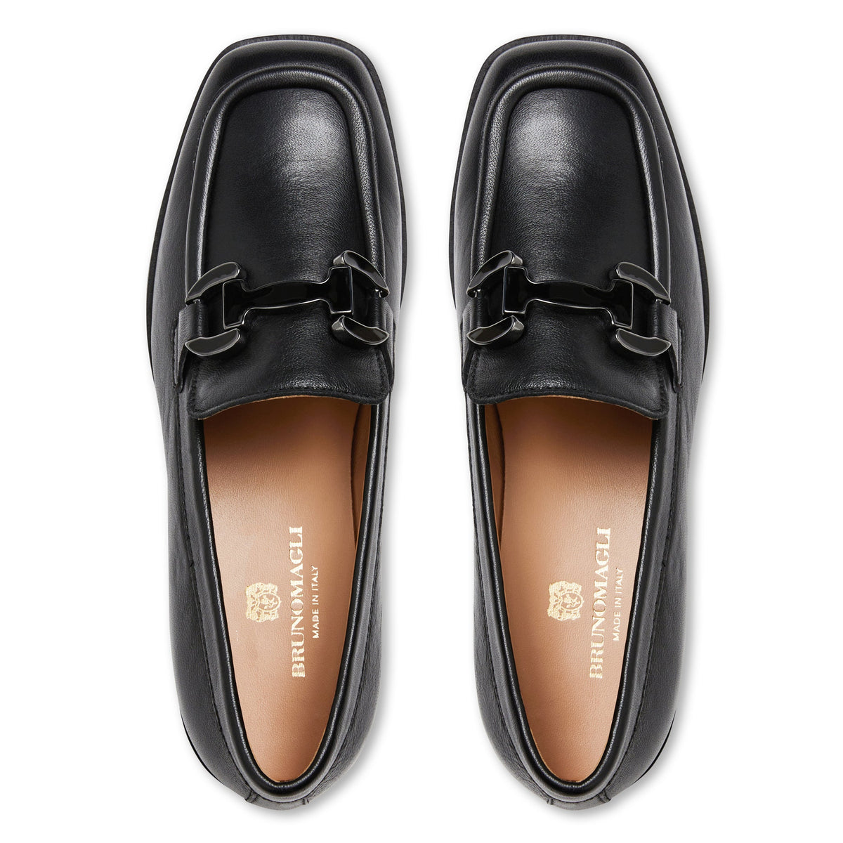 Bruno Magli Women Natalie Square Toe Loafer Black