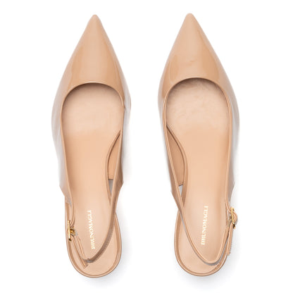 Bruno Magli Women Palerma Slingback Pump Biscuit patent
