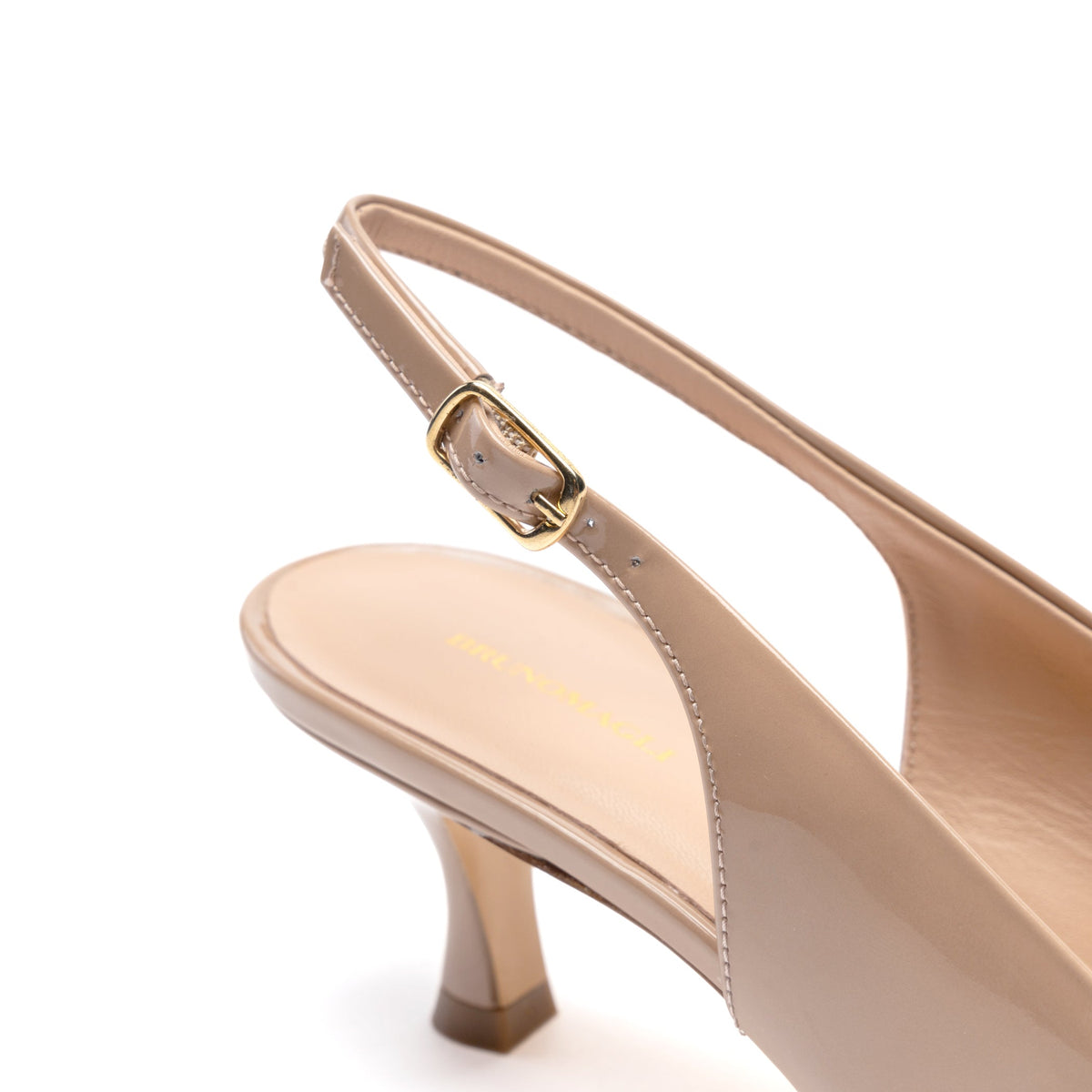 Bruno Magli Women Palerma Slingback Pump Biscuit patent
