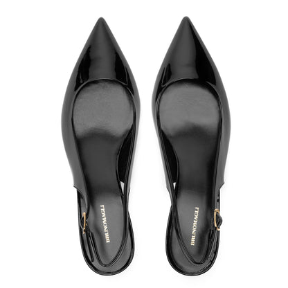 Bruno Magli Women Palerma Slingback Pump Black Patent  w womengift24
