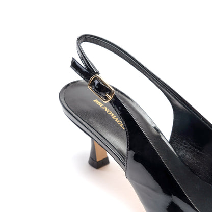 Bruno Magli Women Palerma Slingback Pump Black Patent  w womengift24